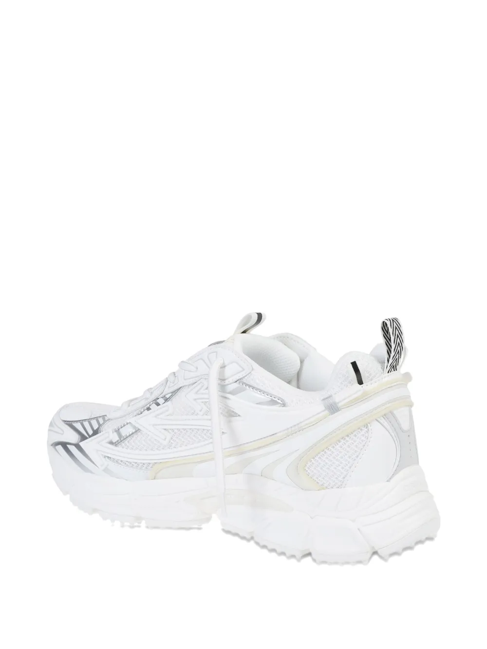 Off-white Be Right Back Metallic-detail Sneakers In White