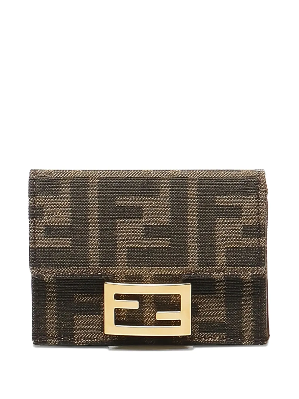 Fendi Ff-pattern Wallet In Multi