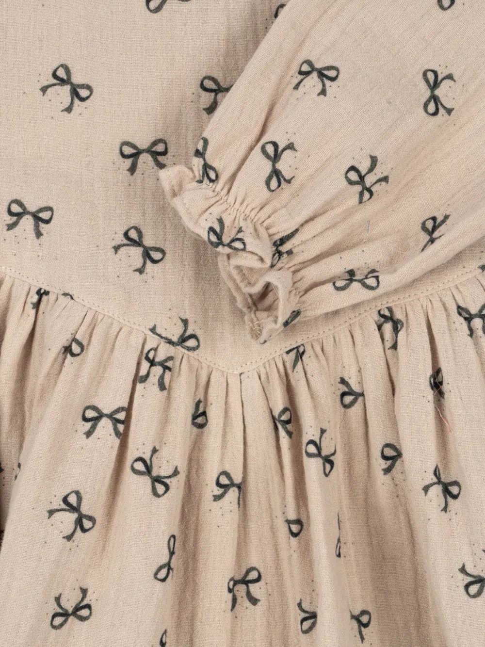Konges Sløjd Coco jurk met strikprint Beige