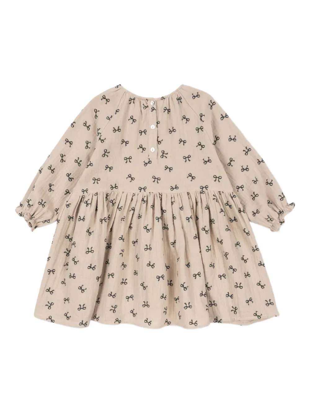 Konges Sløjd Coco bow-print dress - Beige