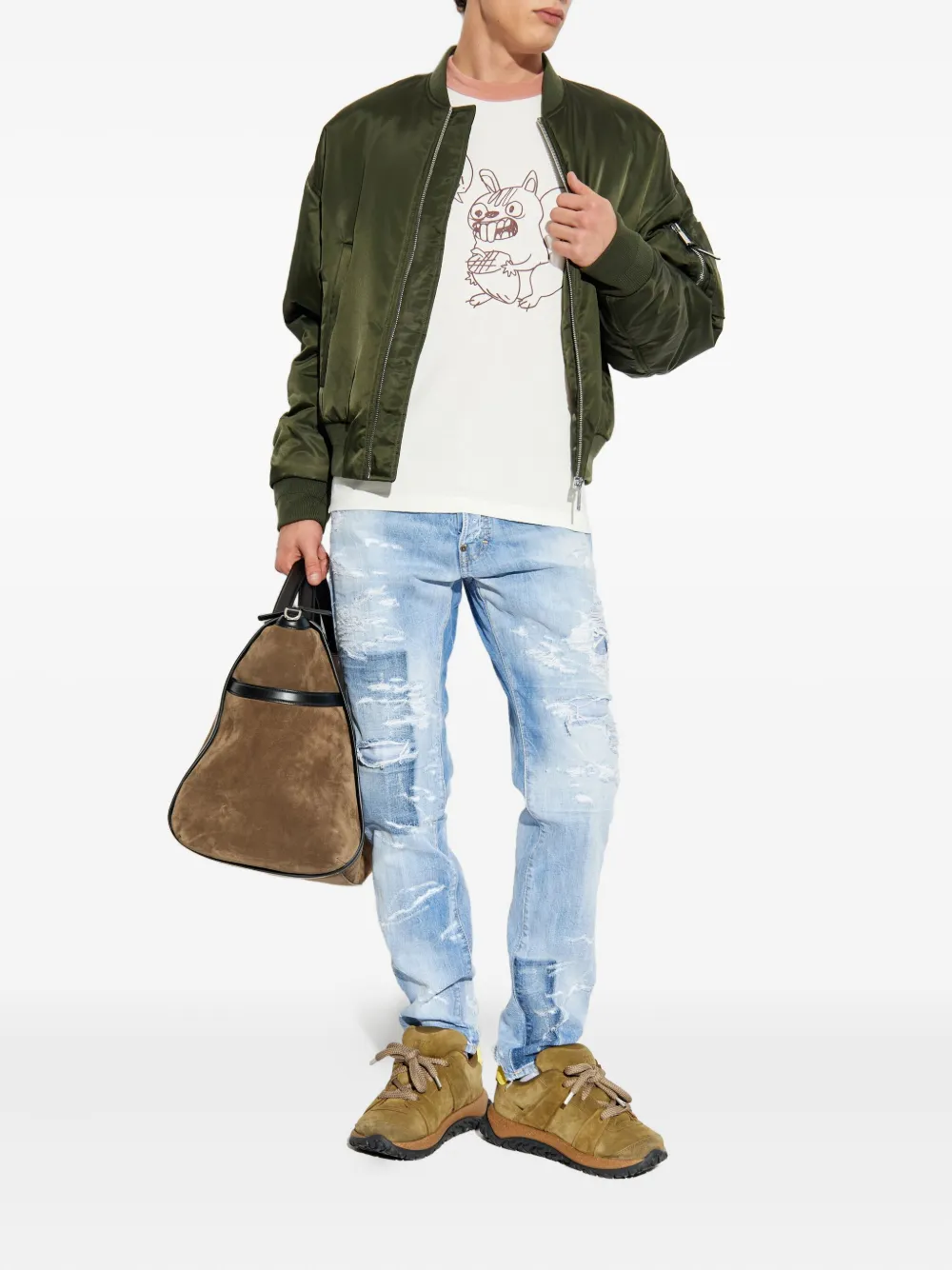 DSQUARED2 graphic-print short-sleeve T-shirt - Wit