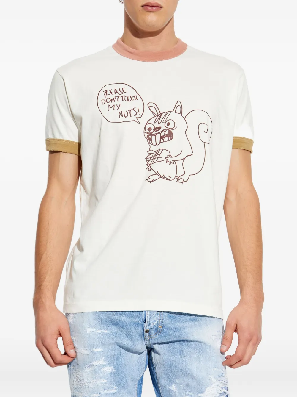 Dsquared2 Graphic-print Short-sleeve T-shirt In White