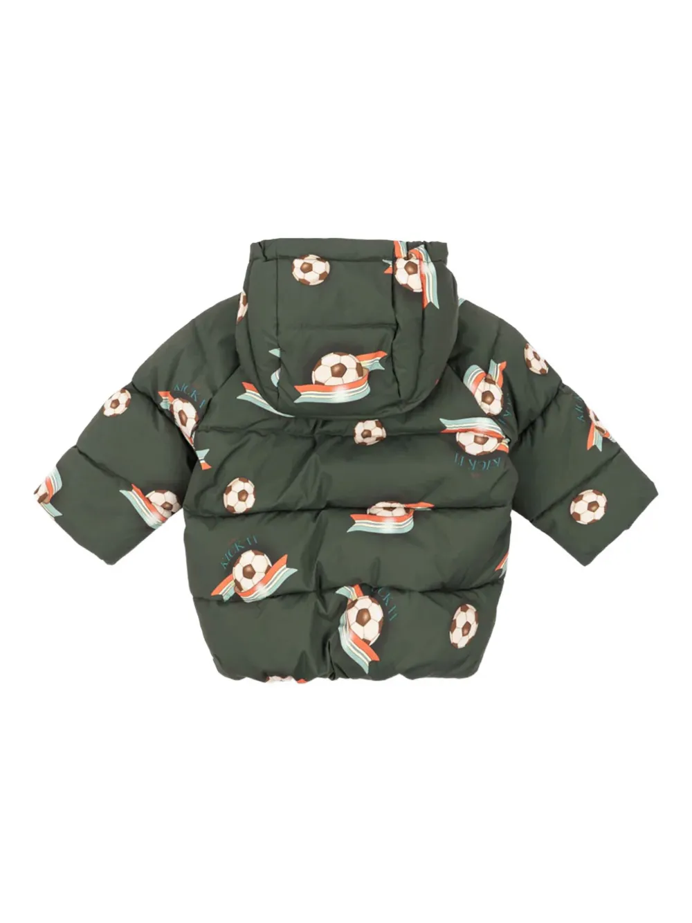 Konges Sløjd Nuka football-print hooded jacket | Padded Jackets | Image 2