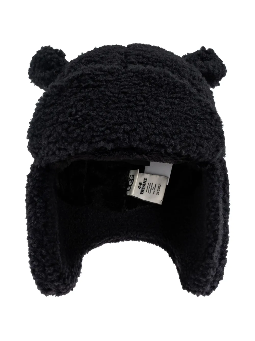 UGG Kids pompom beanie - Zwart