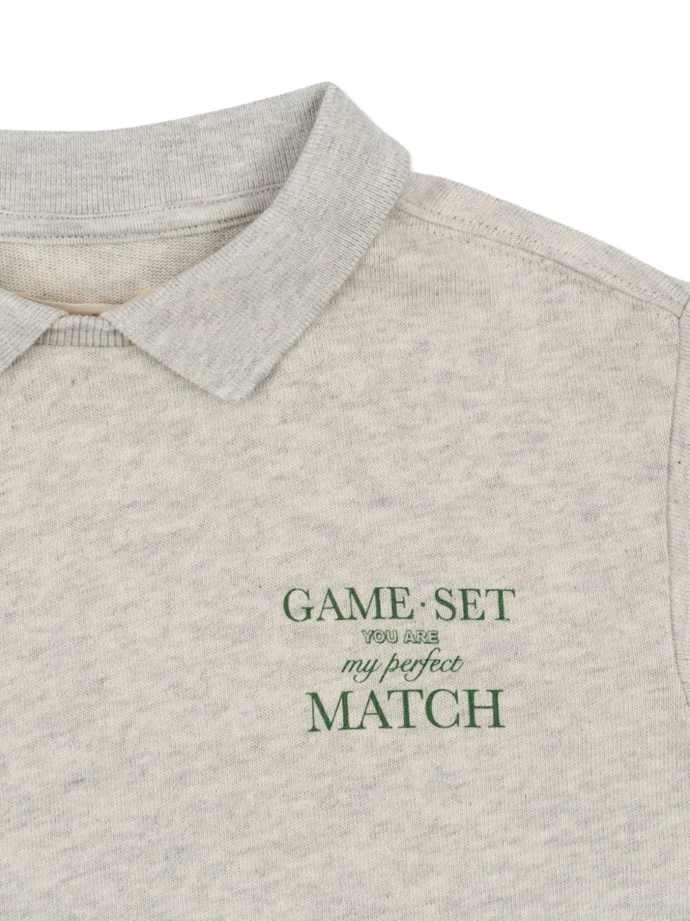 Konges Sløjd Spotty sweater met kraag Grijs