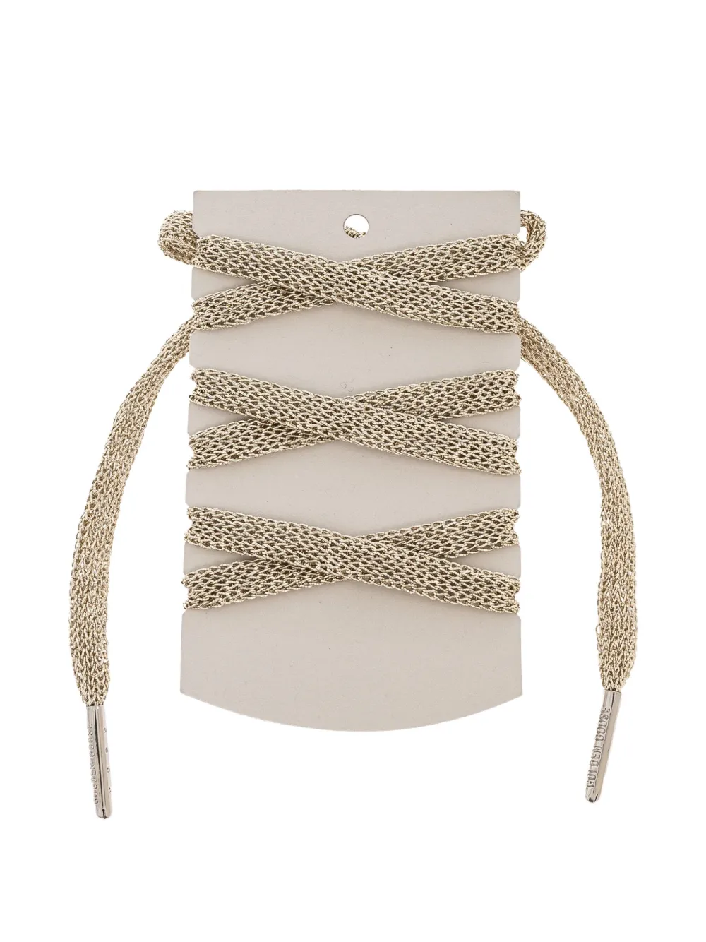 Golden Goose Geweven schoenveters verfraaid met kristallen Goud