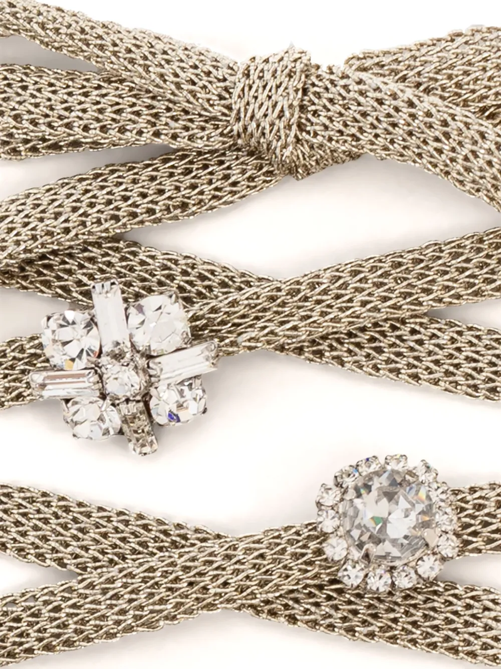 Golden Goose Geweven schoenveters verfraaid met kristallen Goud