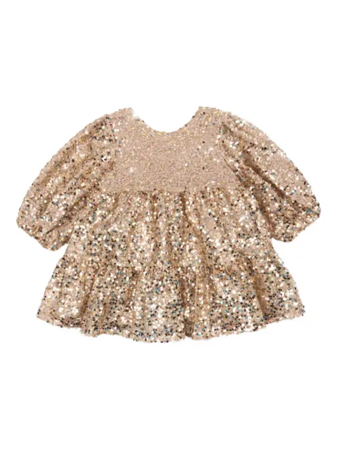 Konges Sløjd Lila bow sequin tiered dress