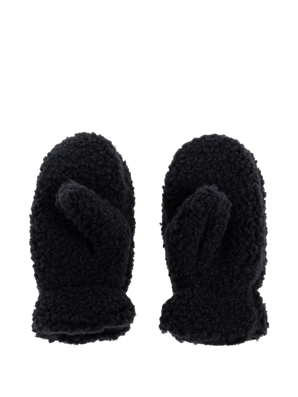 UGG Kids logo-detail mittens - Zwart