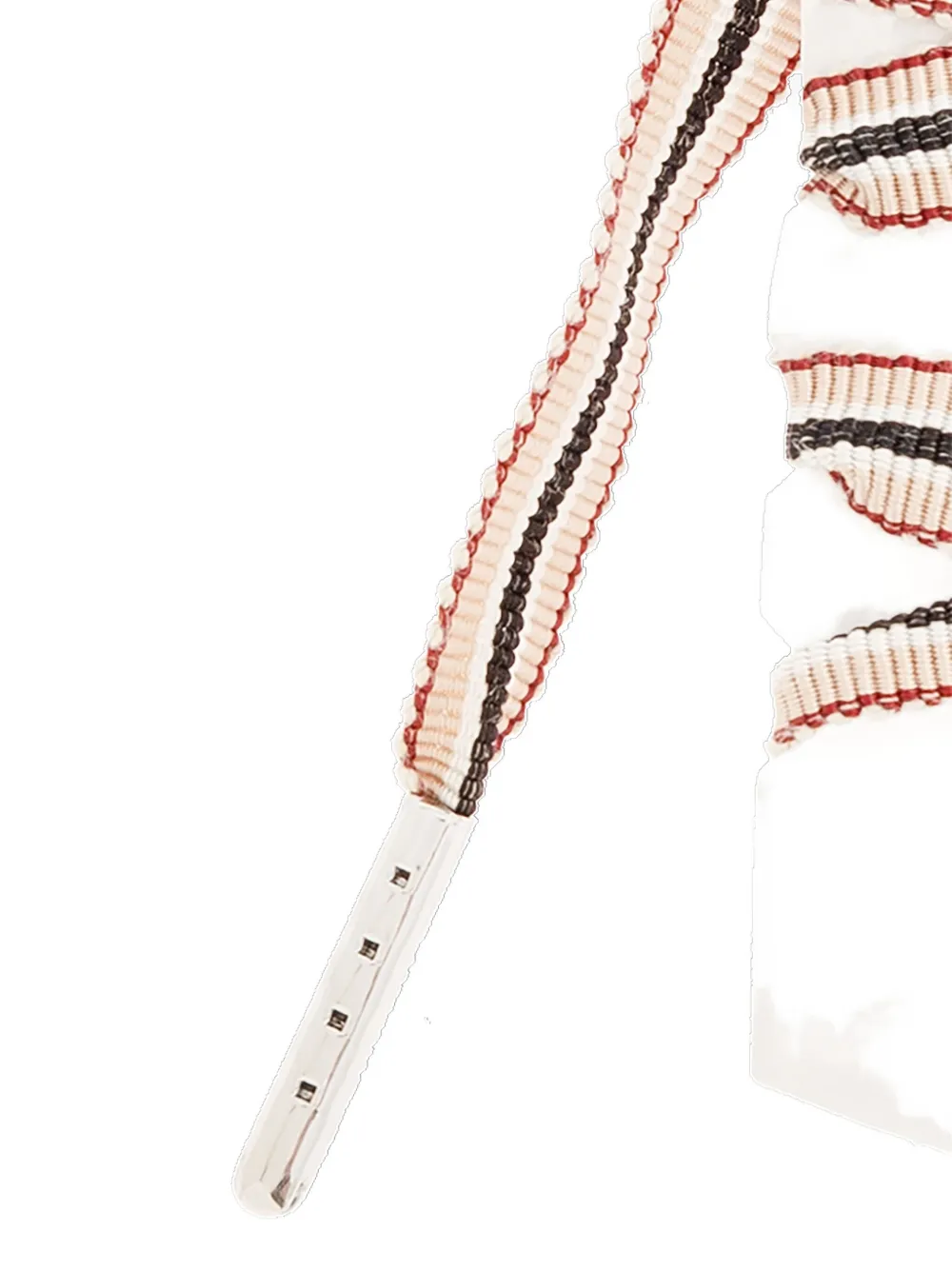 Golden Goose Striped-pattern Crystal-appliqué Shoelaces In Multi