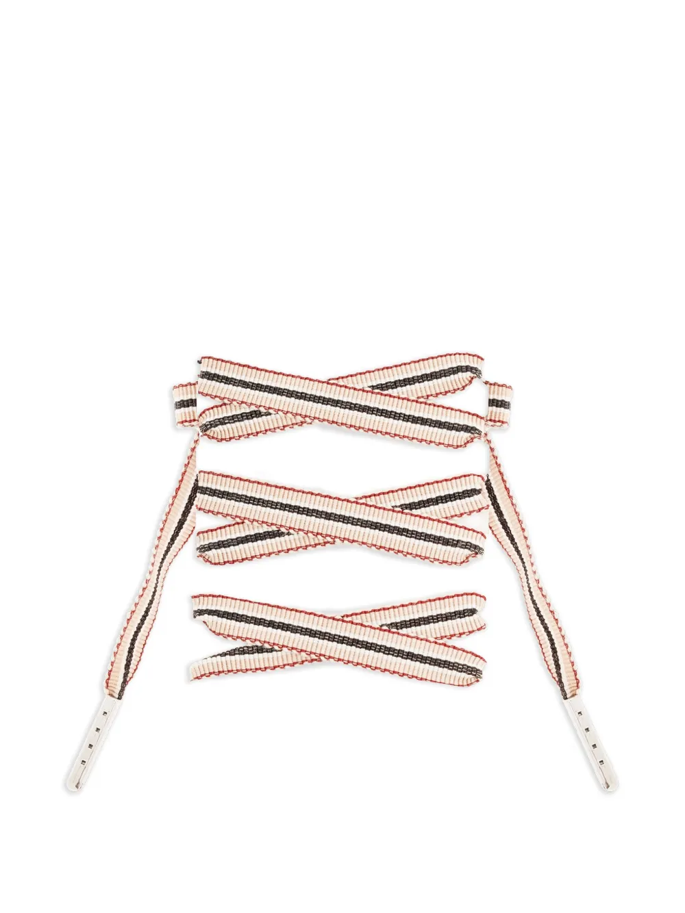Golden Goose striped-pattern crystal-appliqué shoelaces | Men | Image 2
