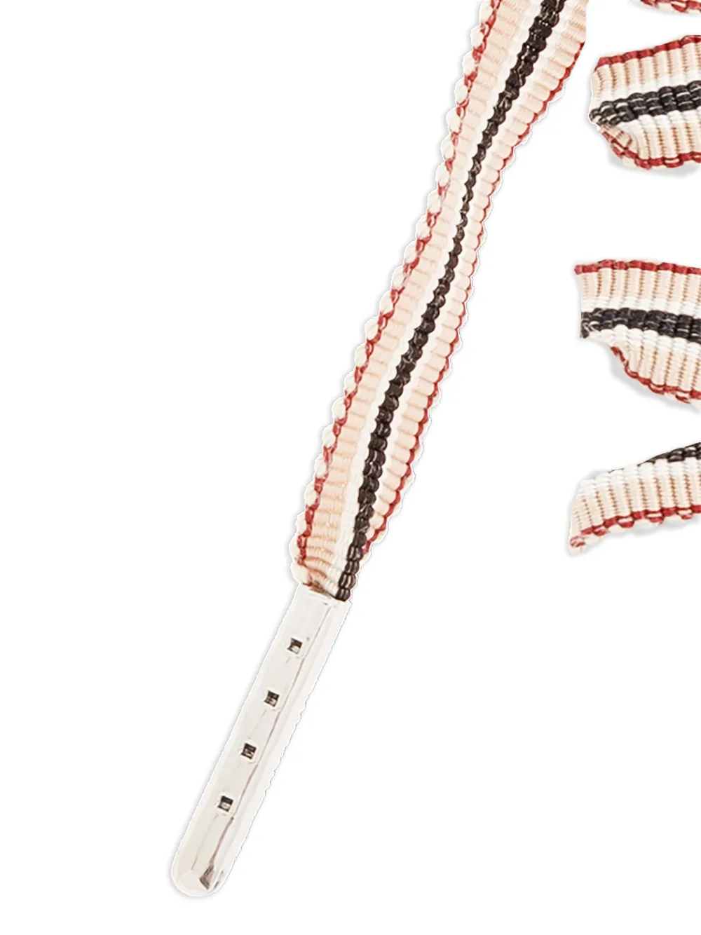 Golden Goose Gestreepte veters met kristallen applicatie Beige