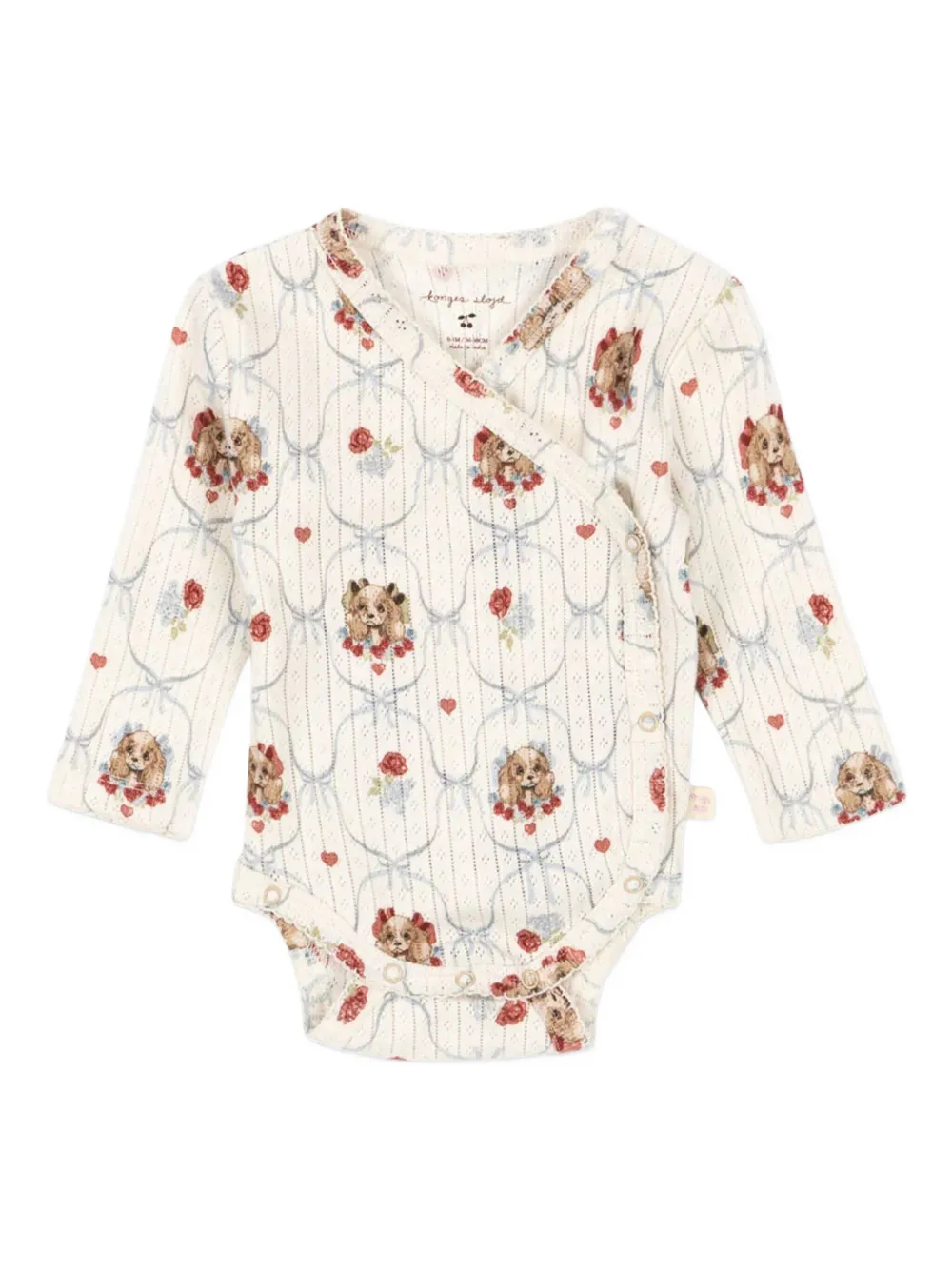 Konges Sløjd puppy-print body | Neutrals | Image 1