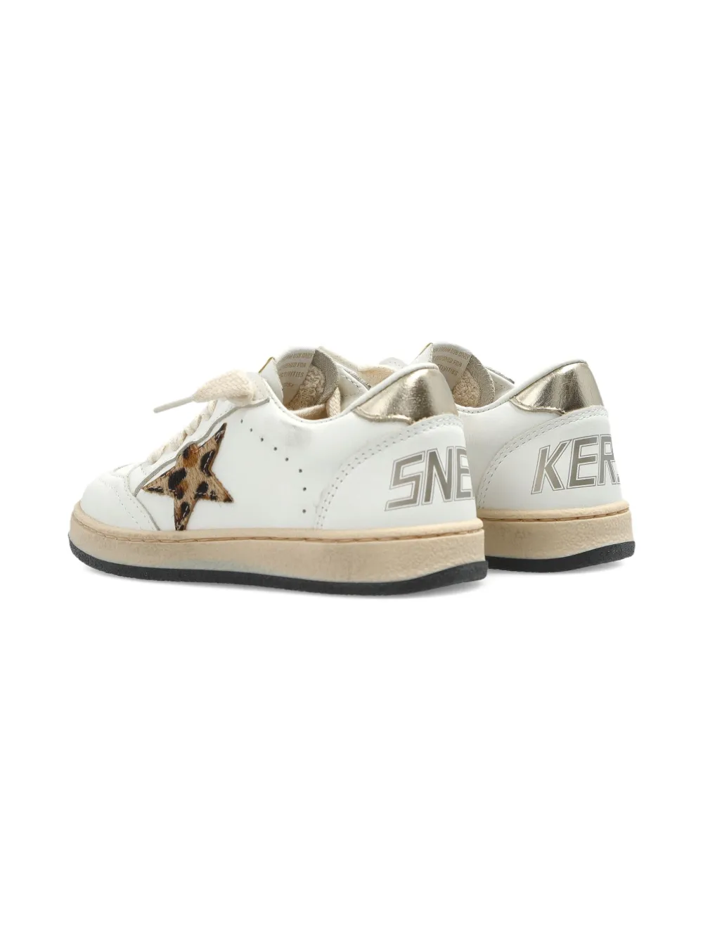Golden Goose Kids Ballstar sneakers Beige