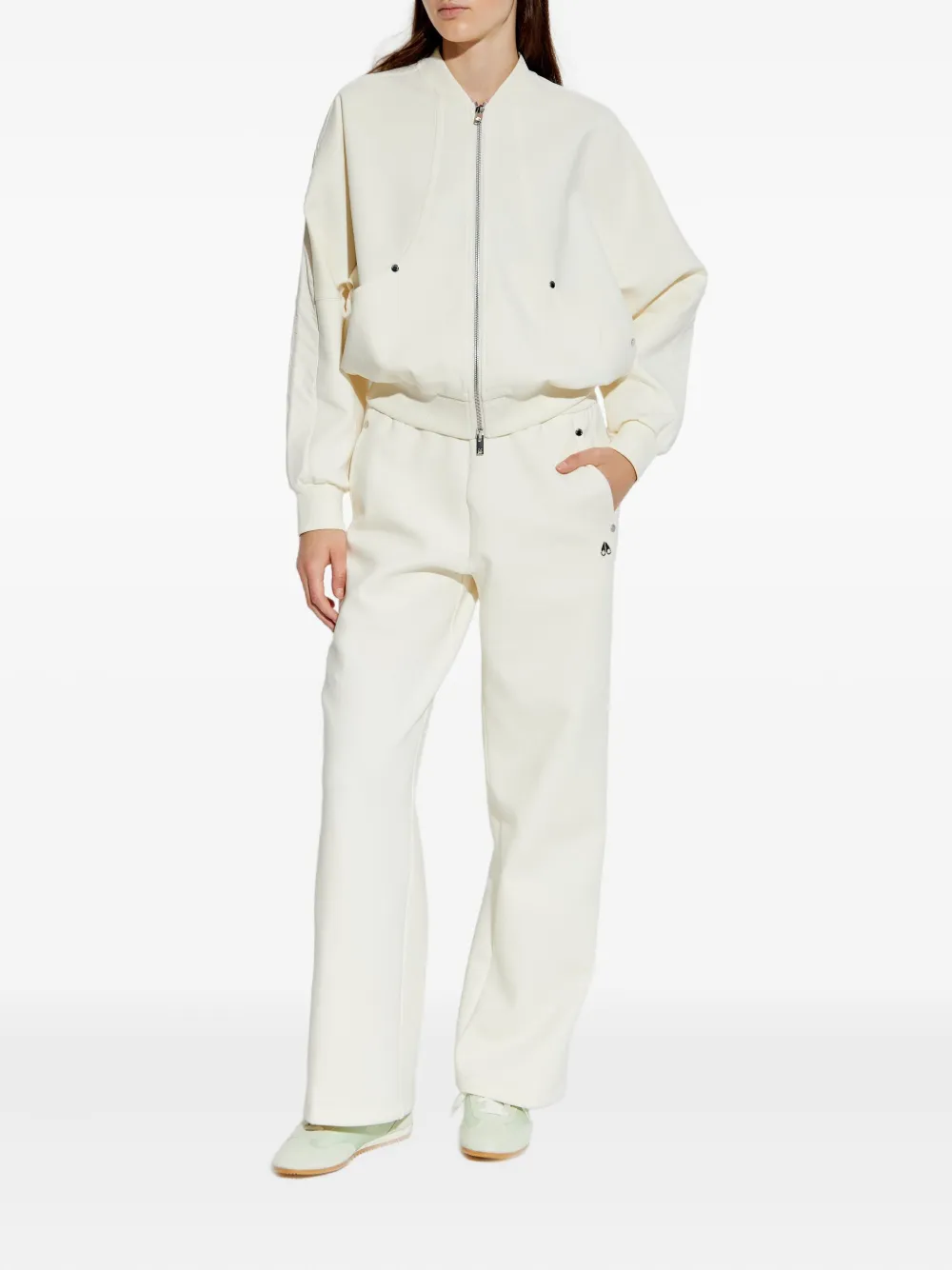 Moose Knuckles Bomber Jacket In White