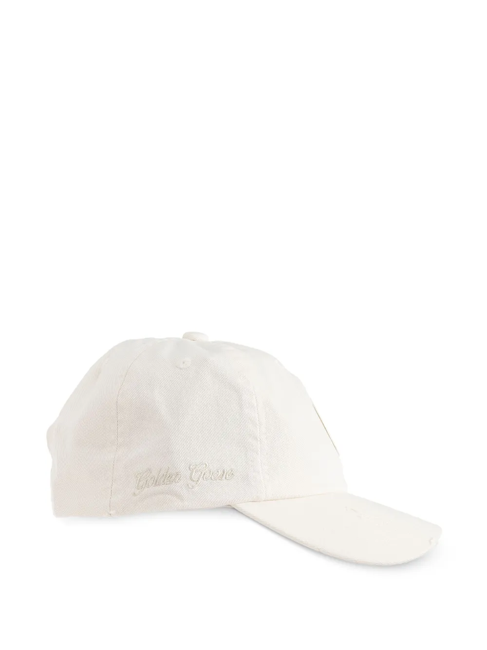 Golden Goose Kids Honkbalpet met logopatch Wit