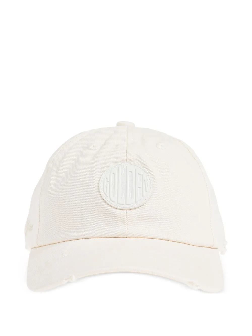 Golden Goose Kids logo-patch baseball cap - Bianco