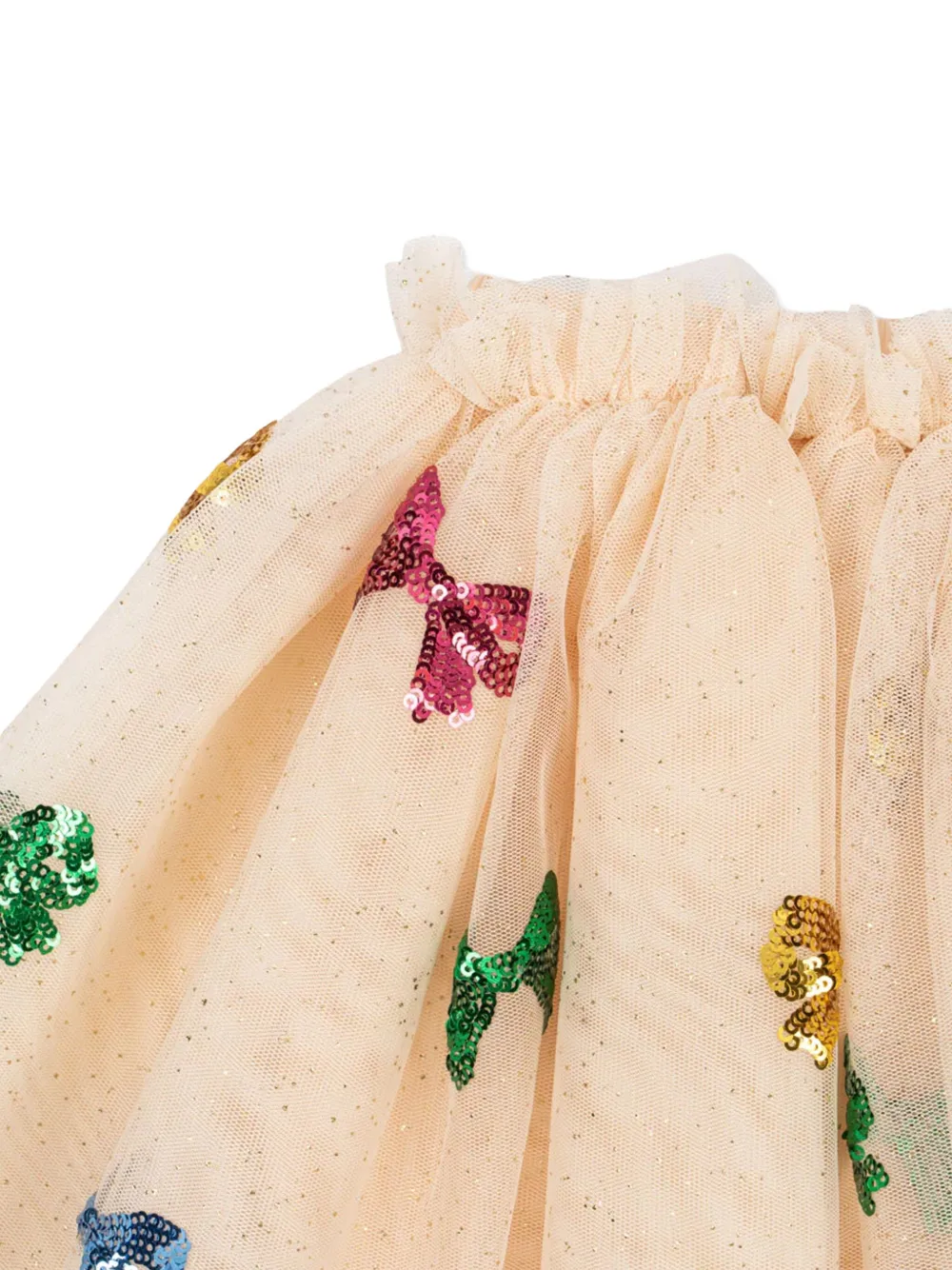 Konges Sløjd Yvonne rok met pailletten en strik Beige