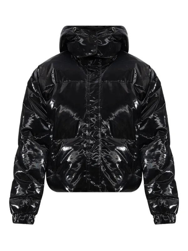 Ea7 Emporio Armani Jaqueta Matelassê Com Capuz | Preto | FARFETCH BR