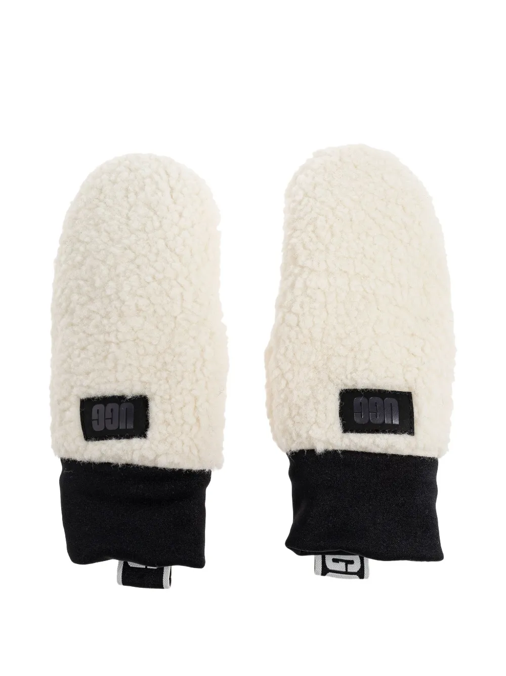 Ugg Logo-patch Mittens In Neutral