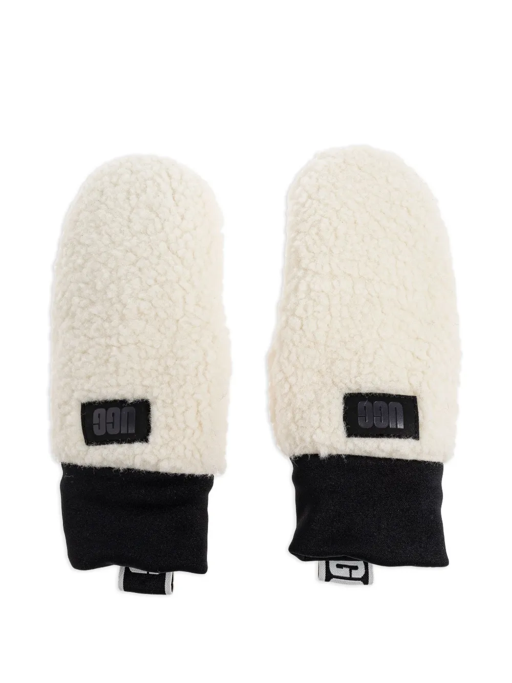 UGG logo-patch mittens | Neutrals | Image 1