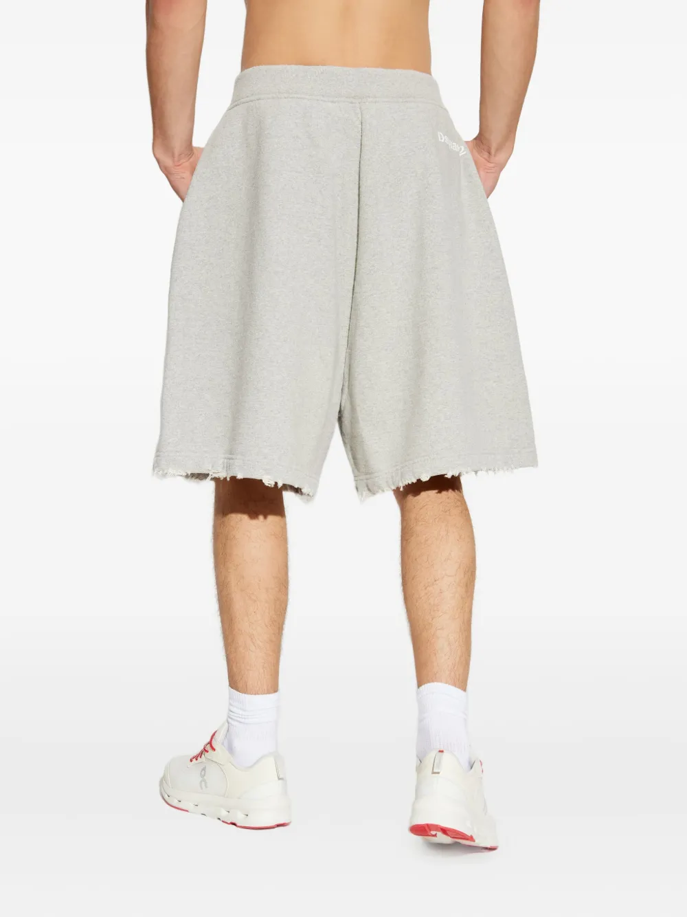 Dsquared2 Raw-cut Track Shorts In White