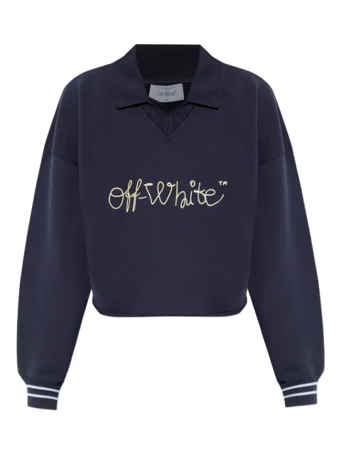 Off-White sudadera con logo bordado
