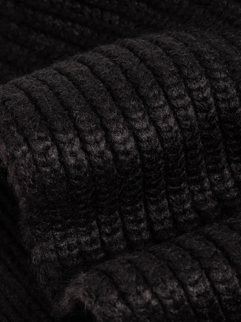 Ugg Crafted Chunky Rib Scarf In Black