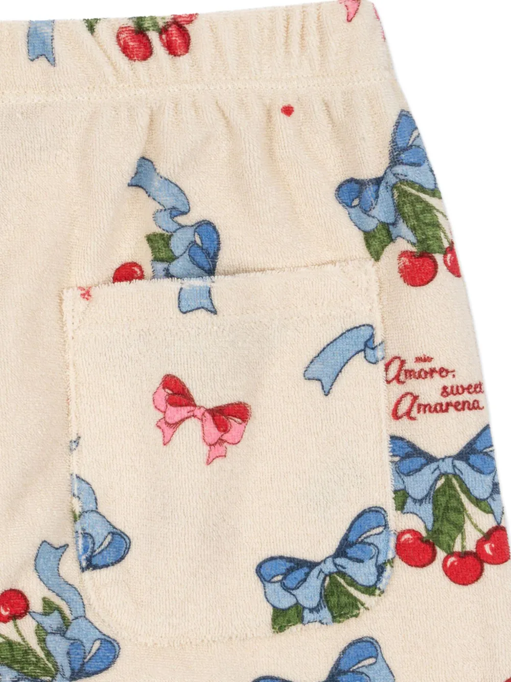 Konges Sløjd Trainingsbroek met strikprint Beige