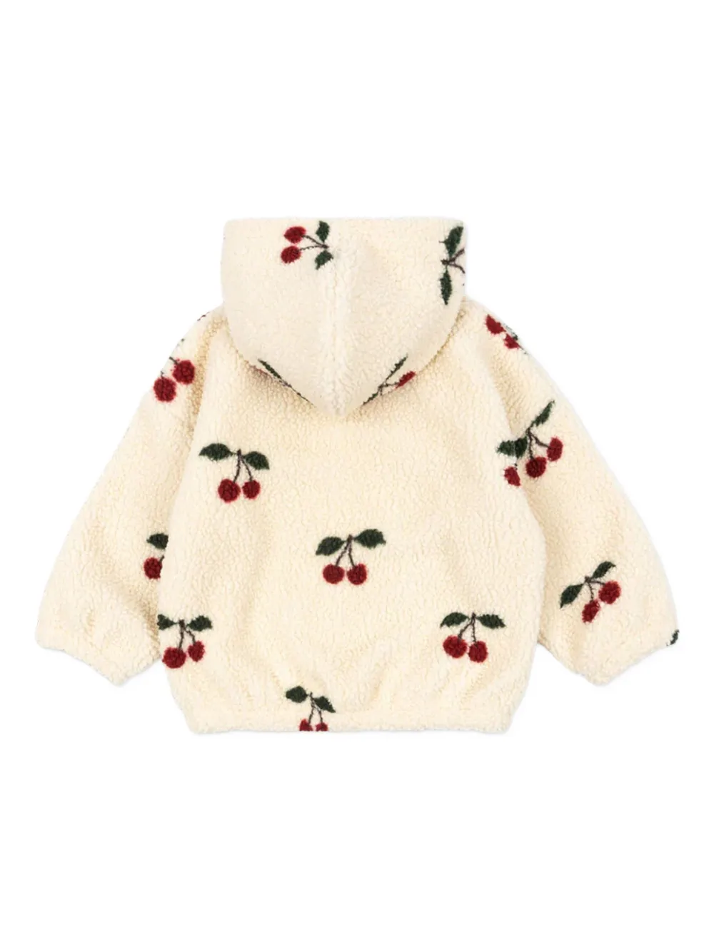 Konges Sløjd Jody hoodie met kersenprint Beige