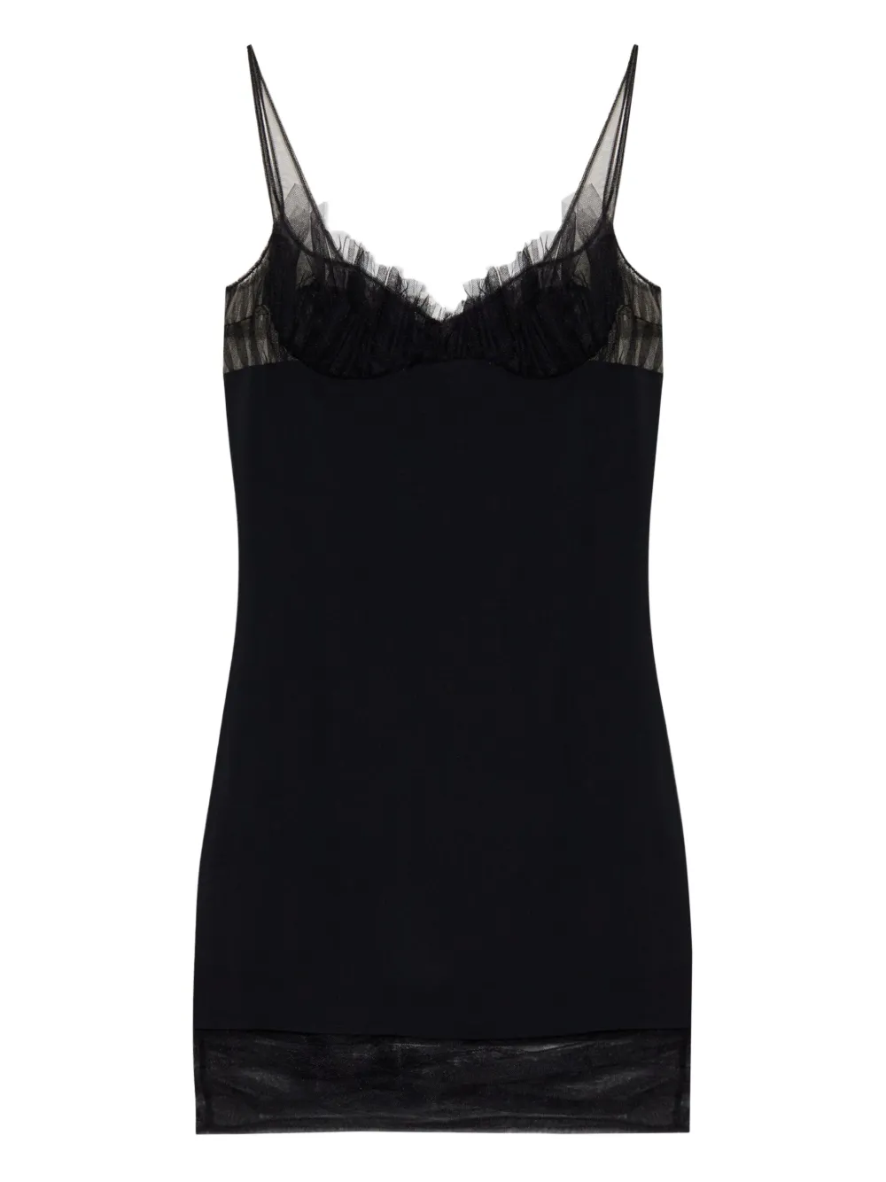 DSQUARED2 tulle-trim mini dress | Black | Image 1