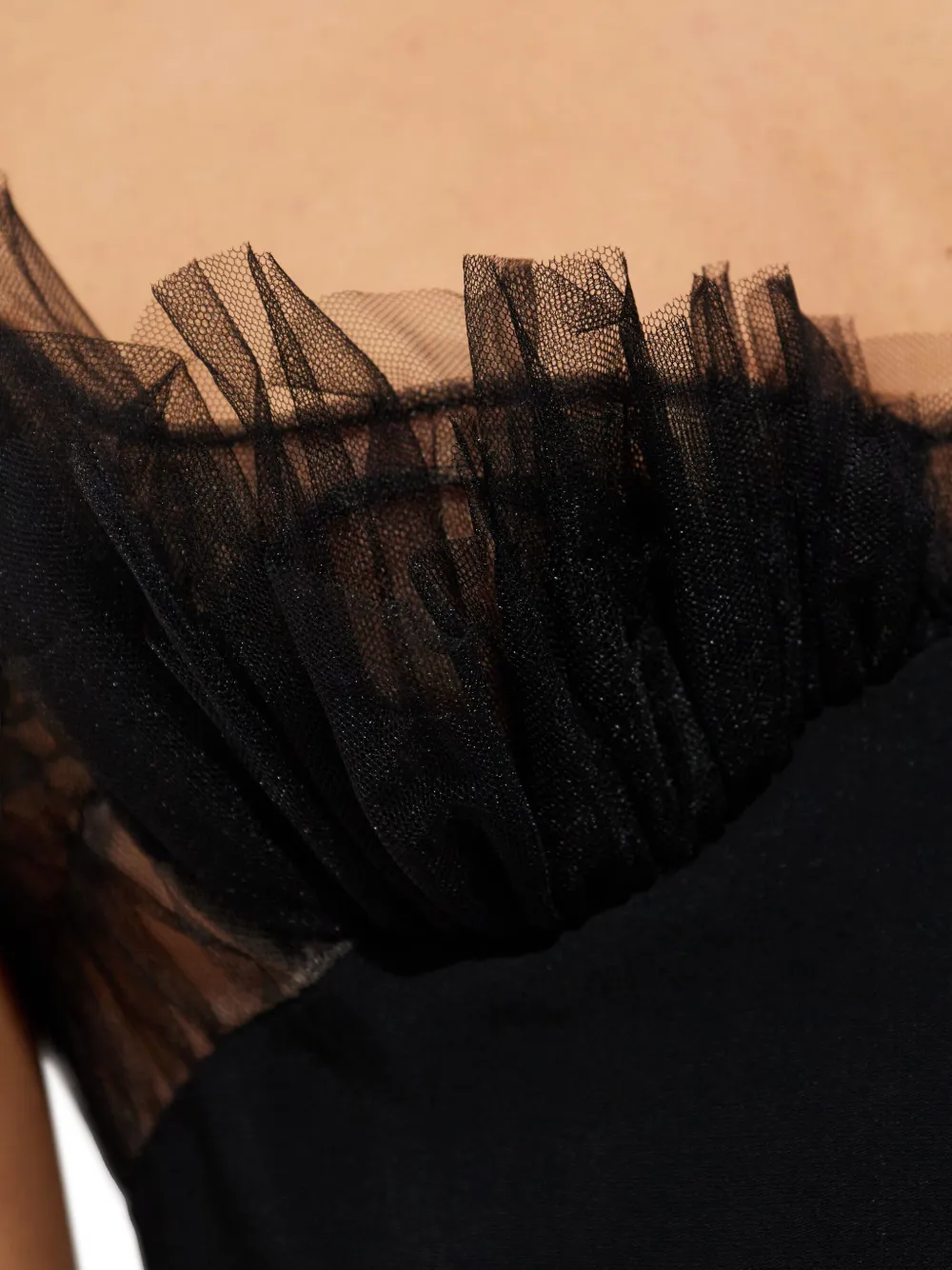 DSQUARED2 Mini-jurk met tule afwerking Zwart