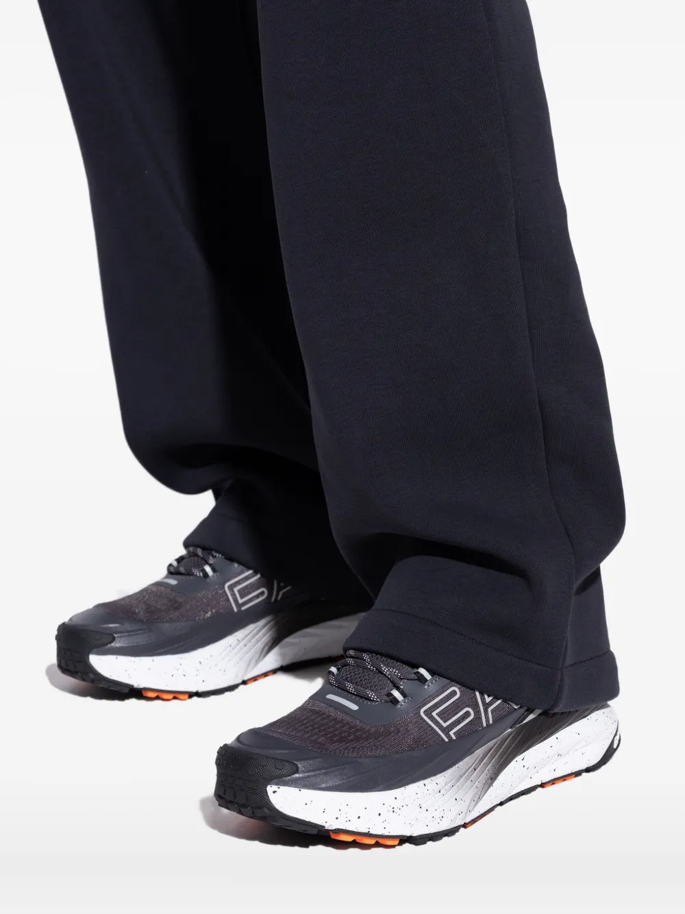Ea7 Emporio Armani Sneakers met logoprint Grijs