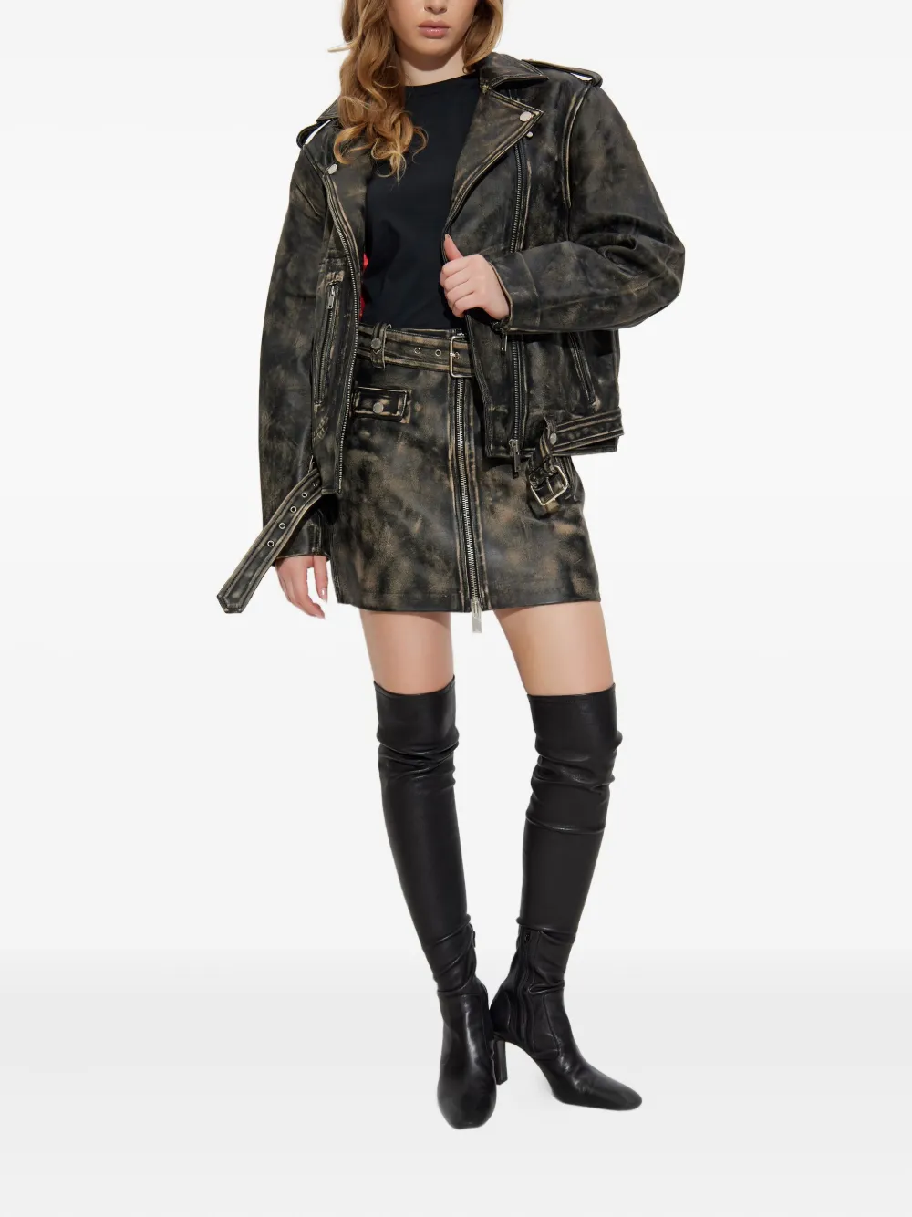Gestuz belted leather skirt | Straight Skirts | Image 2