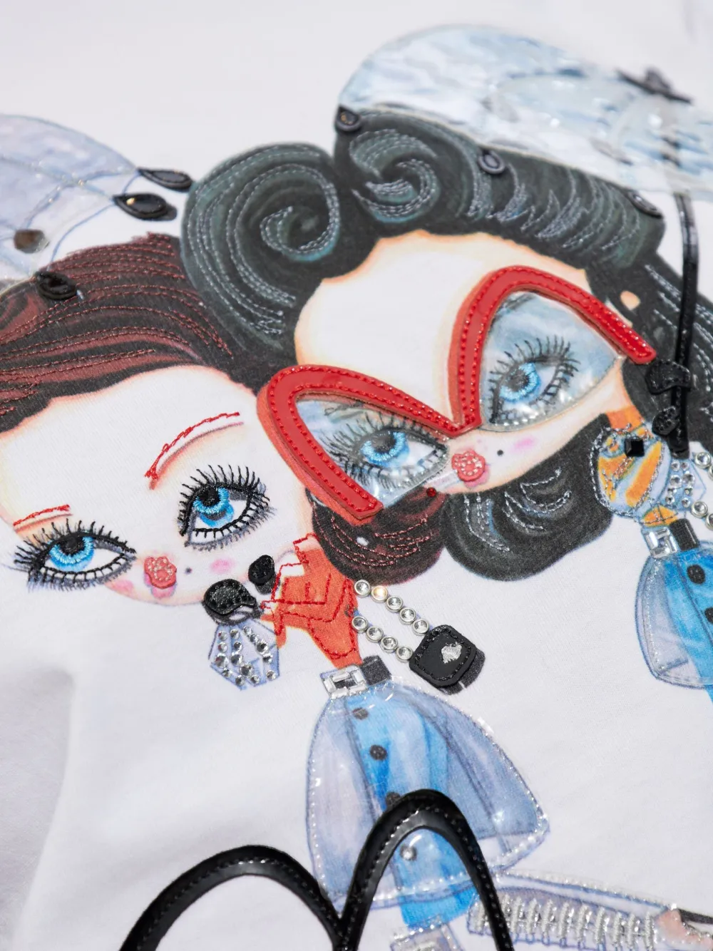 DSQUARED2 T-shirt met print Wit