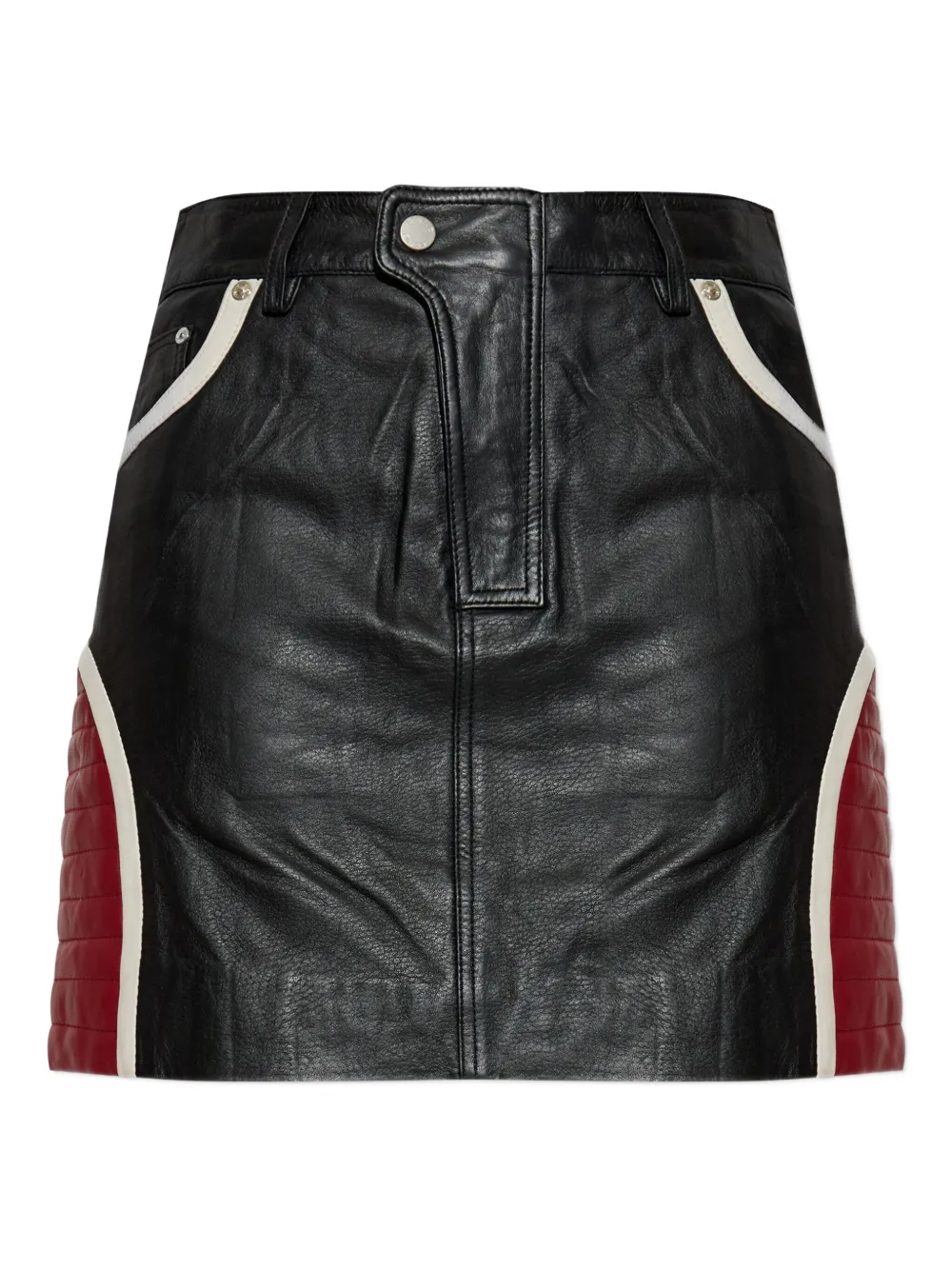 Gestuz panelled leather skirt | Black | Image 1