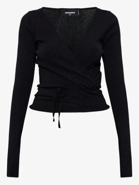 DSQUARED2 top cruzado de lurex