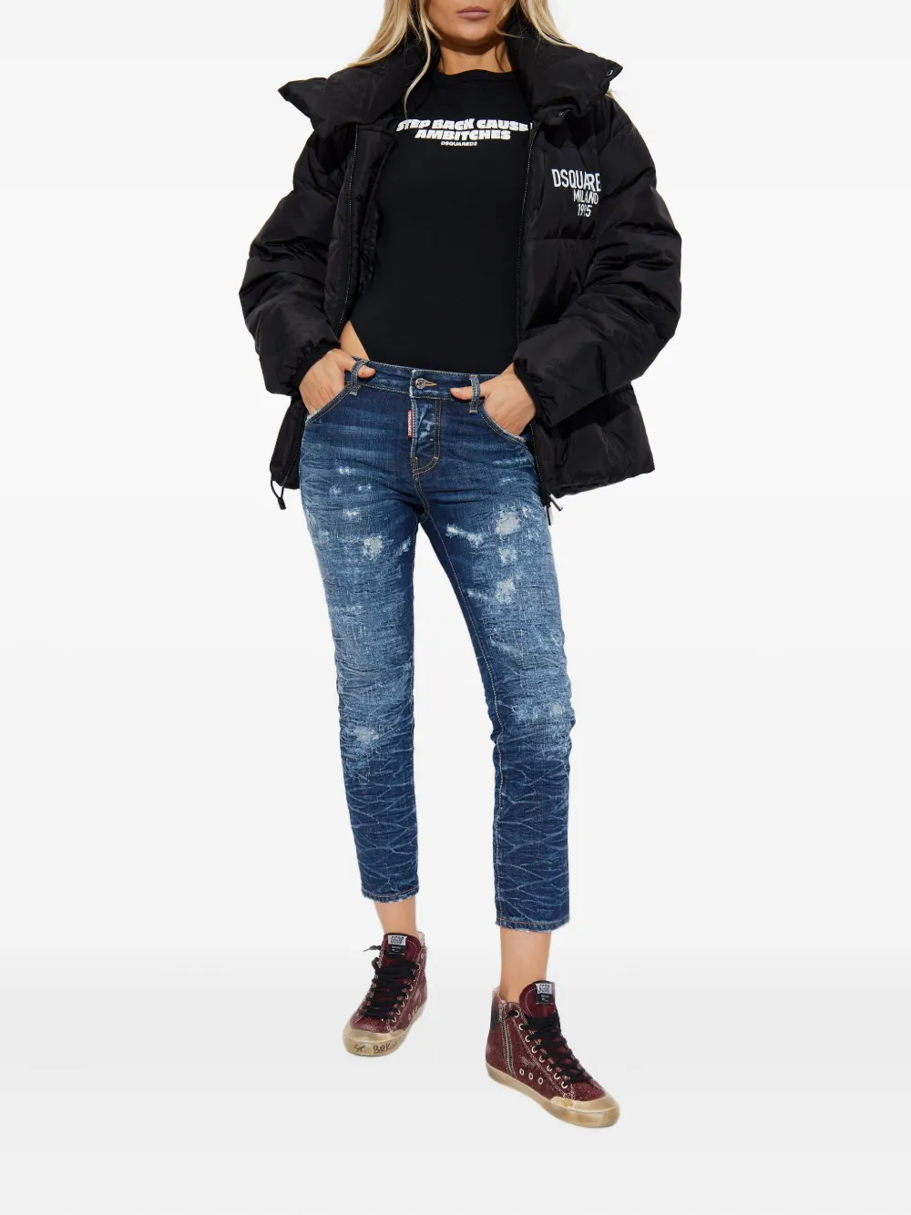 DSQUARED2 Gerafelde jeans - Blauw