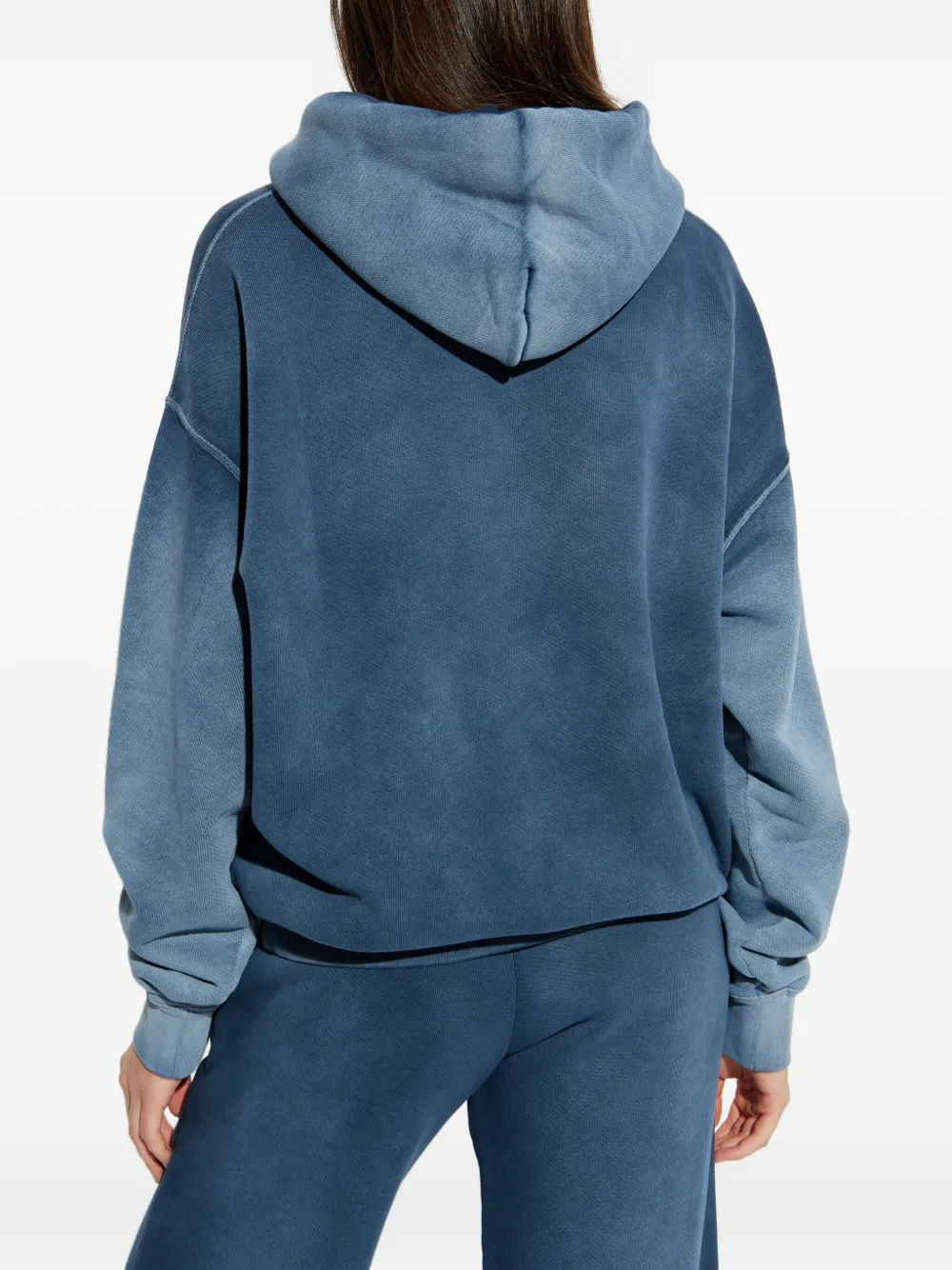 Off-White Katoenen hoodie met logoprint Blauw