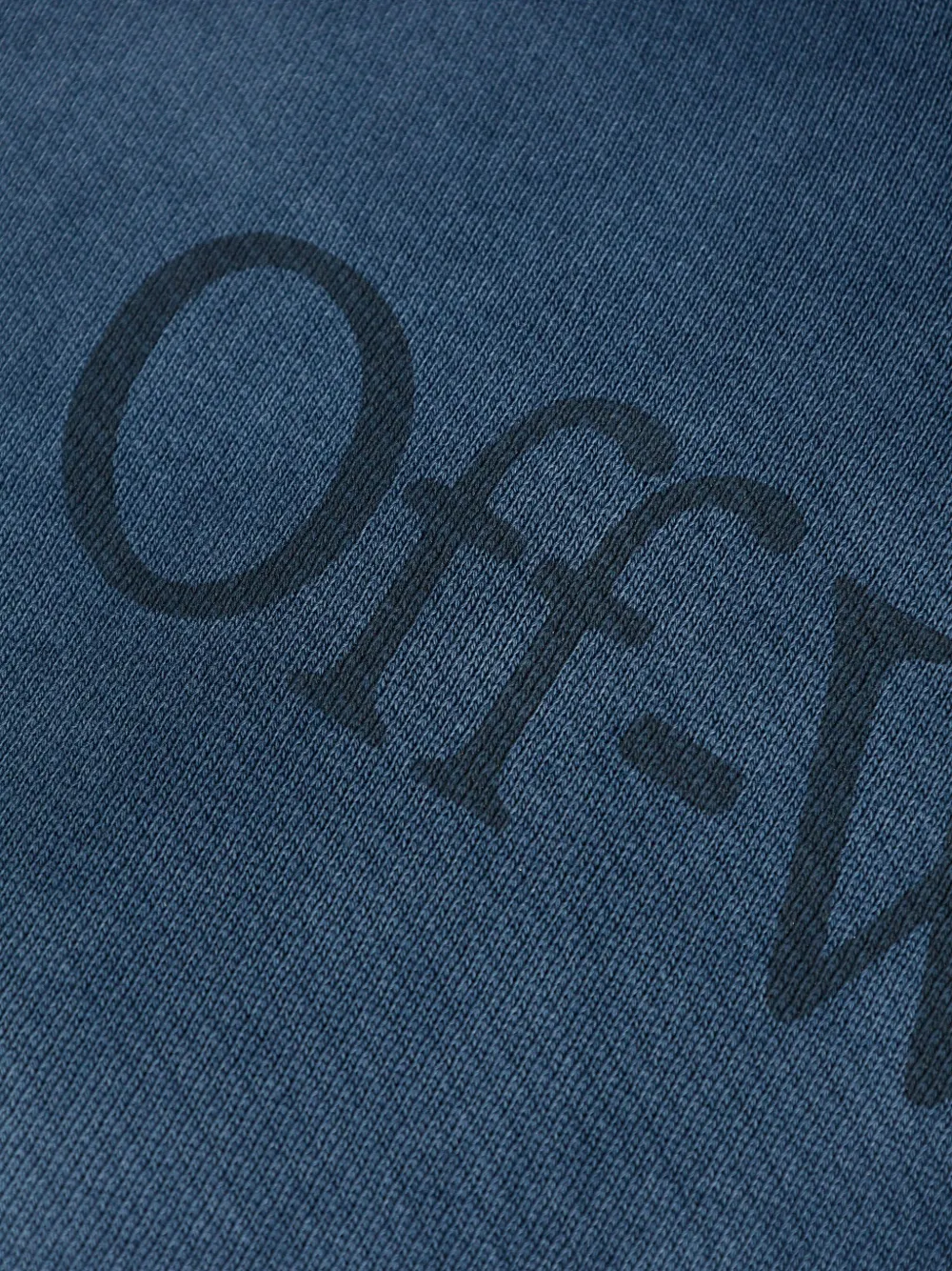 Off-White Katoenen hoodie met logoprint Blauw