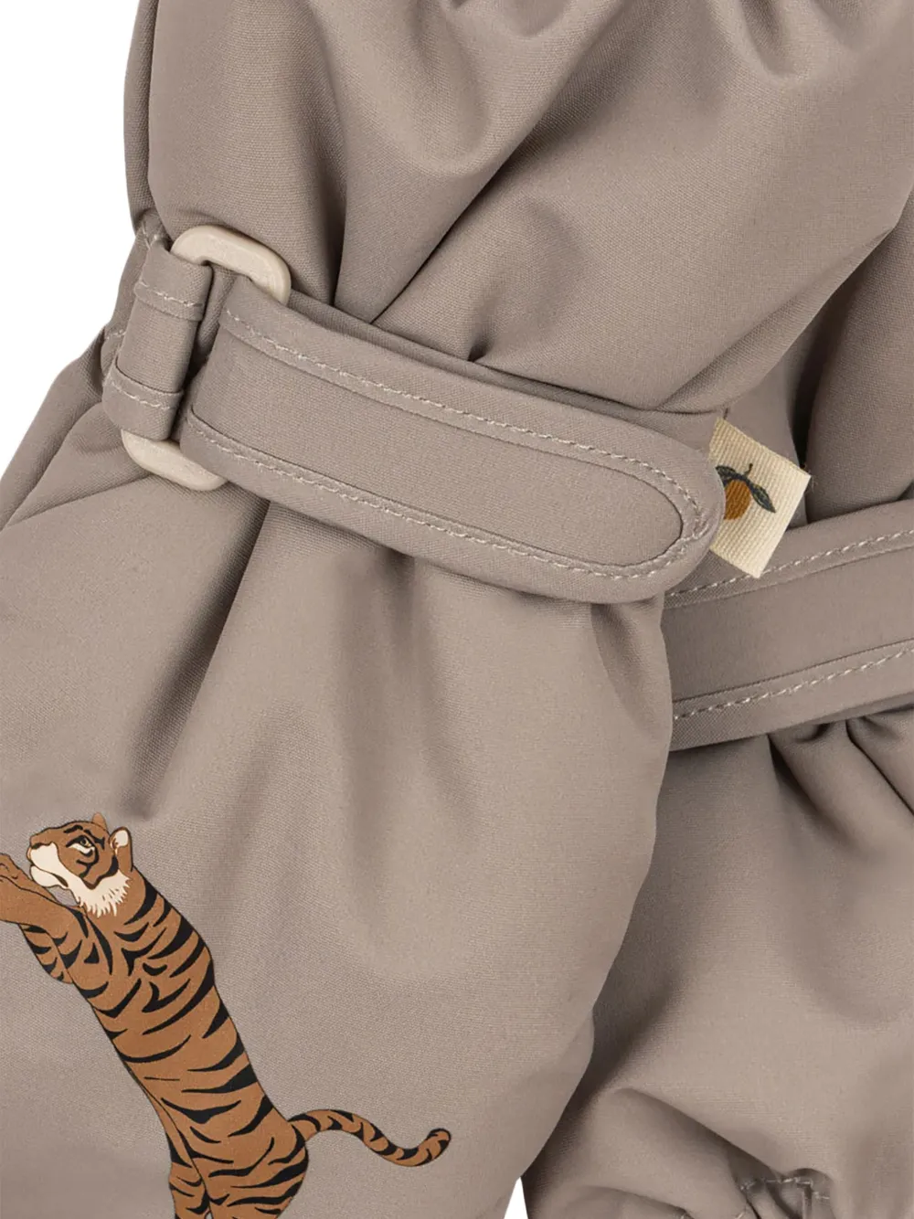 Konges Sløjd Nohr wanten met tijgergesp Bruin