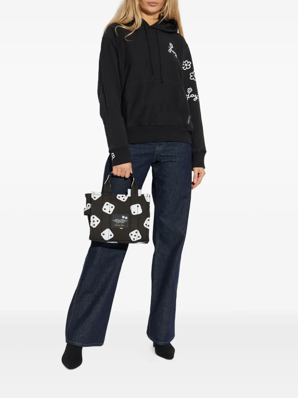 Marc Jacobs x David Shrigley Joy Daisy hoodie - Zwart
