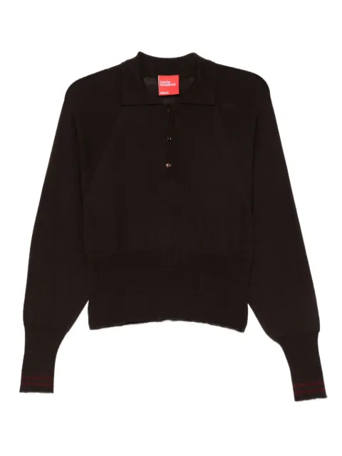 Merci button polo shirt