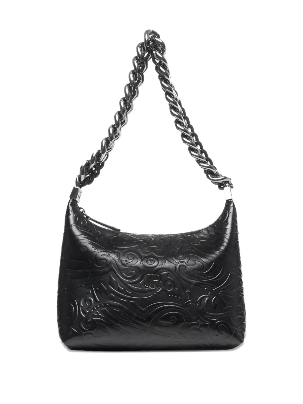 Embossed Chain Shoulder Bag