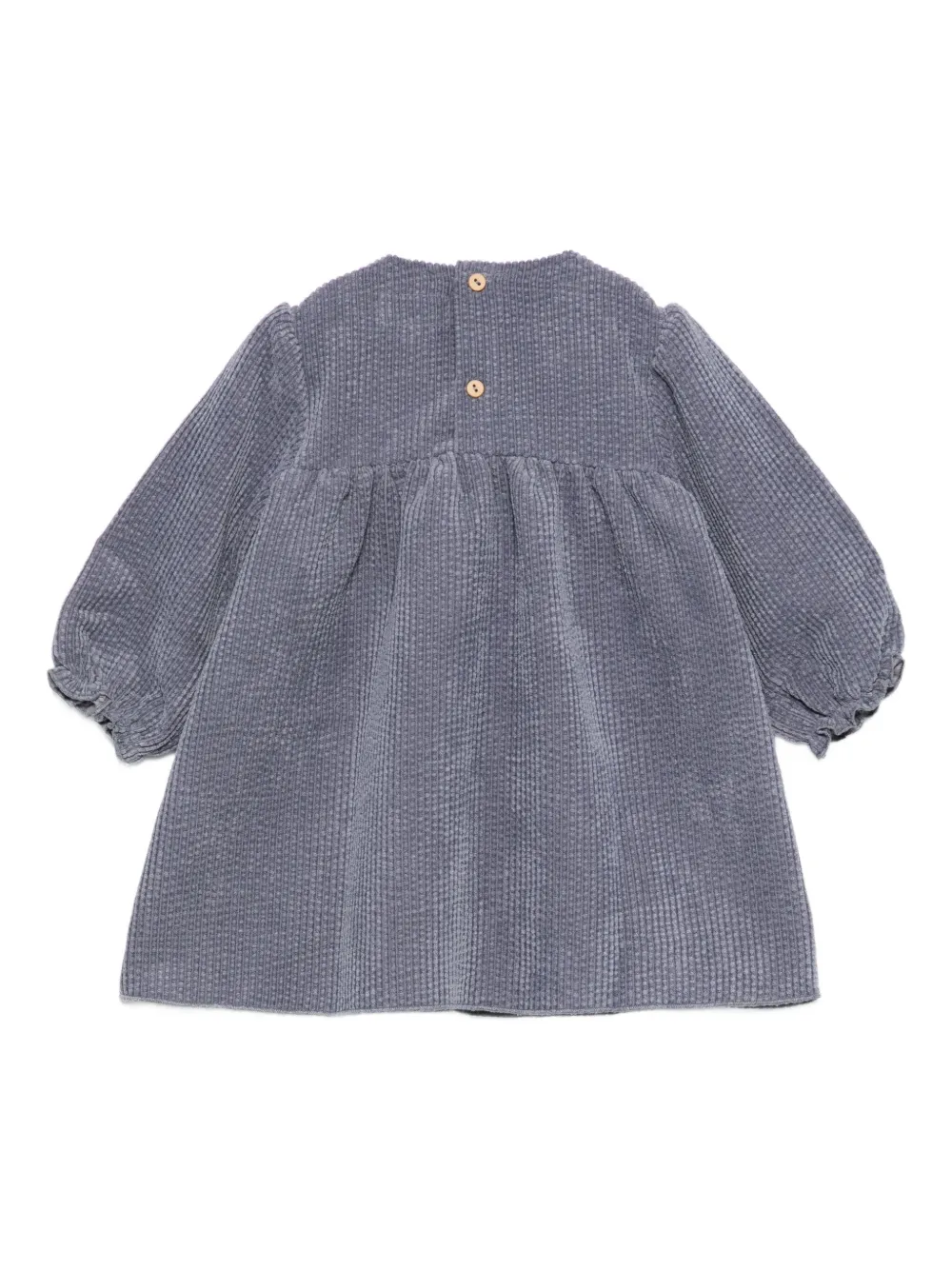 TEDDY & MINOU waffle-knit dress - Blauw
