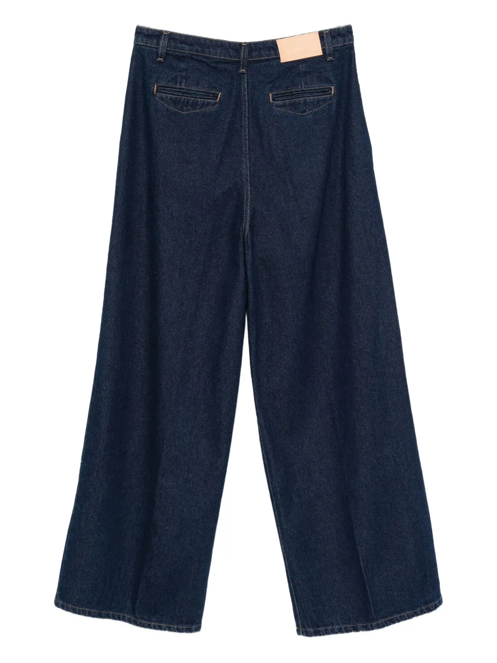 Merci Pleated Jeans In Blue