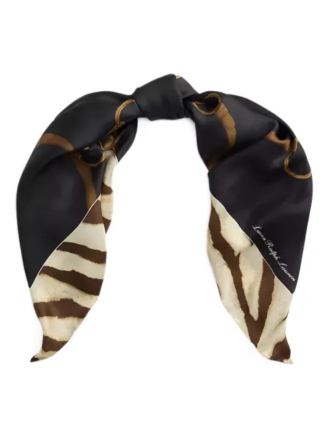 Lauren Ralph Lauren belting-print silk scarf