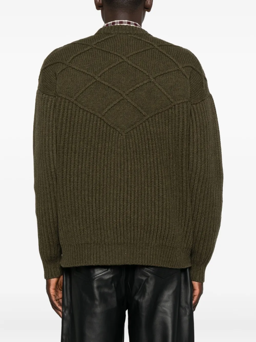 Drôle De Monsieur Wollen trui Groen