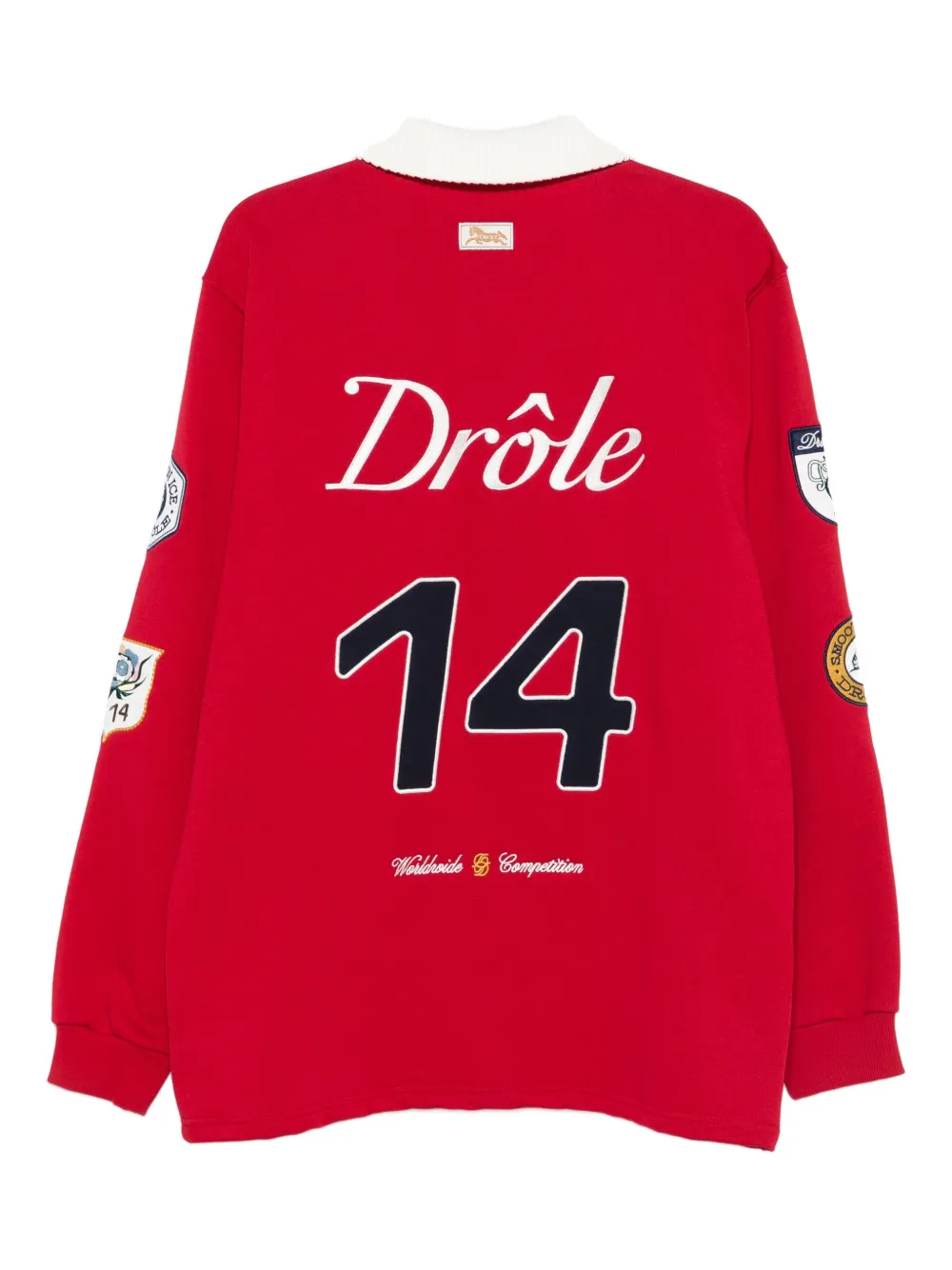 Drôle De Monsieur Katoenen poloshirt - Rood