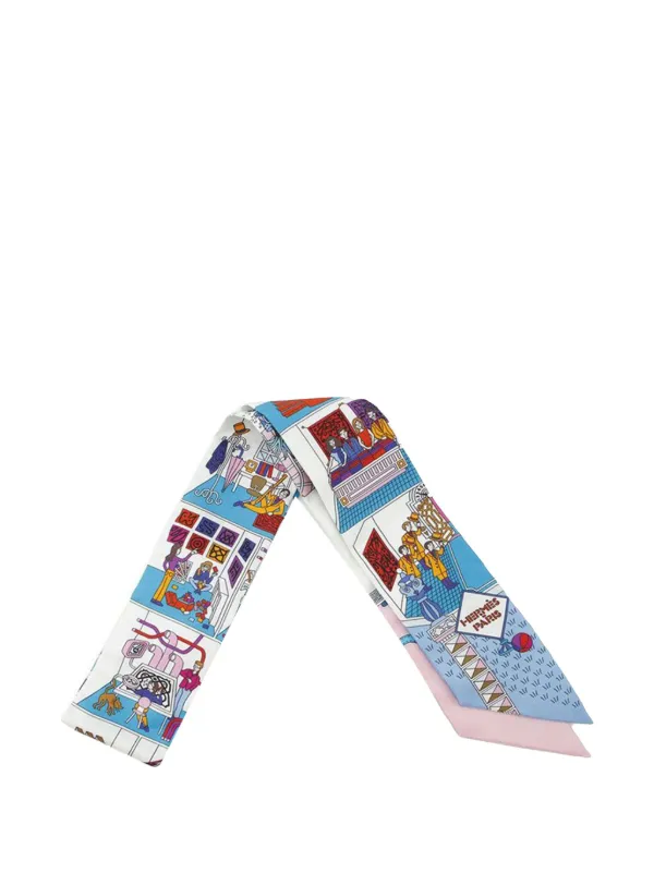 Hermès Pre-Owned 2015 La Maison Des Carres ツイリー シルクスカーフ